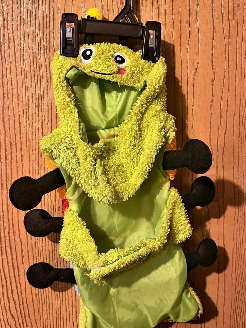 Dog Caterpillar Costume Green & Yellow